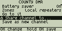Sharing a channel from its settings