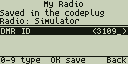 Typing a new DMR ID