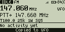 Copy to VFO