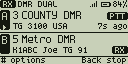 Dual watch: a call coming in on B