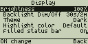 Display settings