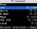 Channel editor: picking the TX contact