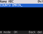 Typing a channel name