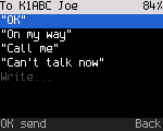 The message composer