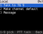 Actions for a contact