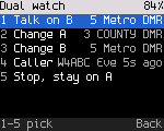 Dual watch actions