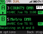 Dual watch on two receivers: a call on each