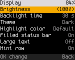 Editing a number setting