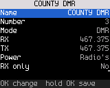 A channel's settings, ready to edit