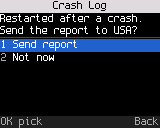 Send crash report?