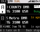Dual watch: busy on A during the wait after a call on B