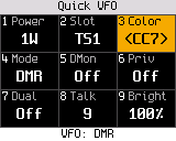 VFO color code