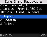 What to do with an offered zone