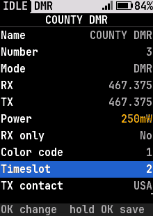 Channel editor: changed rows marked until saved