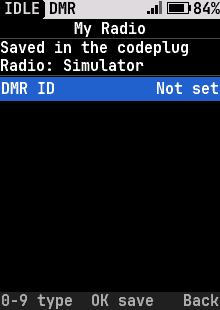 Your DMR ID, set on the radio and saved in the codeplug