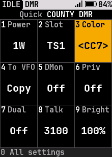 Color code