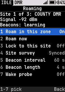 Repeater roaming