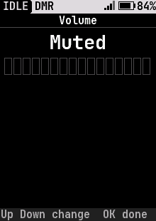 Volume muted
